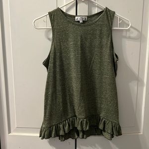 NWOT Ruffle trim tank top